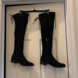 Circus by Sam Edelman Black Suede Over the Knee Boots